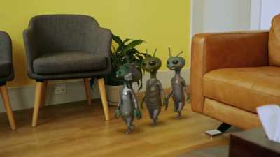 [muttering] - Alien TV