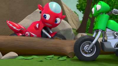 My back wheel's locked.
I can't move. - Ricky Zoom