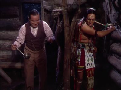 My your blushing right down to your little tootsies aren't ya - The Paleface