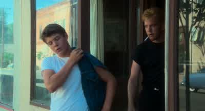 Hey girls where you goingHey come on man My brother gave me thatAnd now you're giving it to meGive it to me Come on man that's mineYou're a real asshole you know thatOhYour brother's not very polite EyeballNow ChristopherI know you didn't mean to insult - Stand by Me