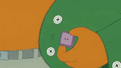 My button is round. This button is square. - Frog and Toad