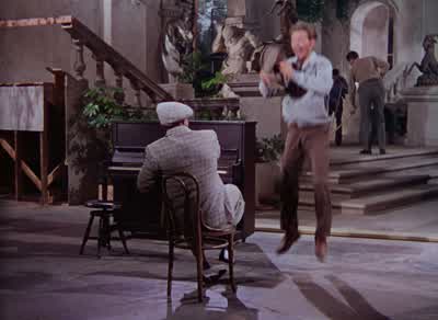 My dad said be an actor my sonbut be a comical onethey'll be standin' in linesfor those old honky tonk monkeyshinesnow you could study Shakespeare and be quite eliteand you could charm the critics and have nothing to eatjust slip on a banana peel the - Singin' in the Rain