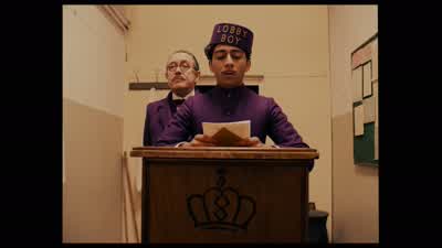 My dear and trusted colleaguesI miss you deeply as I write from the confinesof my regrettable and preposterous incarcerationUntil I walk amongst you again as a free manthe Grand Budapest remains in your hands as does its impeccable reputationKeep it - The Grand Budapest Hotel