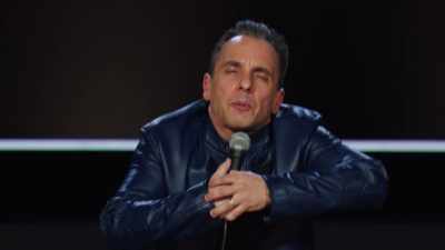 My dick's in your ass, babe.
Get it out. This is-- - Sebastian Maniscalco: Stay Hungry