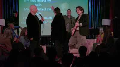 ♪ My dog licked my balls ♪ - Dirty Daddy: The Bob Saget Tribute