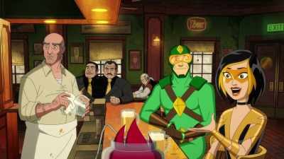 My drinking problem and subsequent
divorce started on this very stool. - Kite Man: Hell Yeah!
