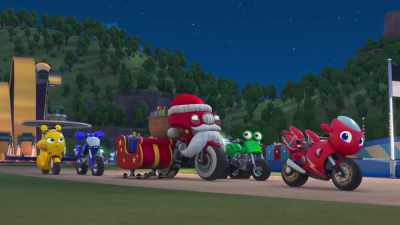 - My elfcycles gather magic
from falling stars. - Ricky Zoom