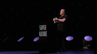 My favorite are the school stories, - Ricky Gervais: SuperNature