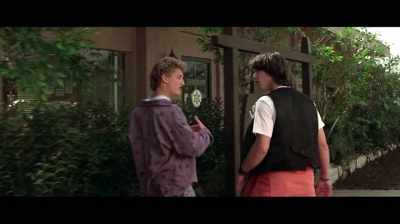 My favorite time travel
mechanic is when bill and Ted decide - In Search of Tomorrow