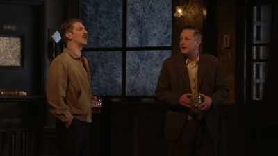 My favourite bit was bit about the Germans
- Mine too - National Theatre Live: Hangmen