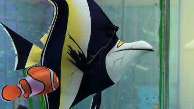 My first escape landed on dental toolsI was aiming for the toiletToiletAll drains lead to the ocean kidWow How many times have you tried to get outAh I've lost count - Finding Nemo