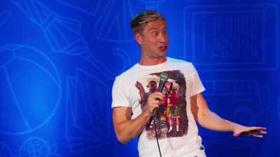 My friend got married.
She walks down the aisle - Russell Howard: Recalibrate