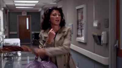 My God!
I'm so sorry! - Nurse Jackie