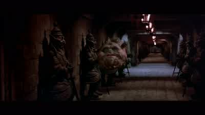 My God no Please What is that Don't tell meA guardian What it sees Lo Pan knows - Big Trouble in Little China