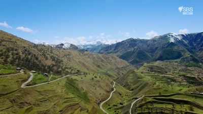 My guide, Rasheed, and I,
are in Southern Russia. - From Russia to Iran: Crossing Wild Frontier