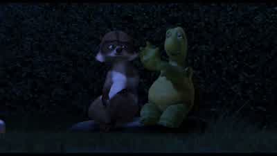 My head says listen to my tail my tail says listen to my head I just end up with an upset stomach - Over the Hedge