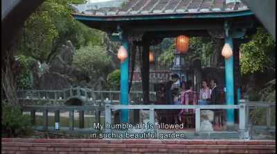 My humble art is allowed
in such a beautiful garden. - The Bold, the Corrupt and the Beautiful