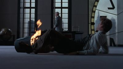 My leg is on fire - The Hudsucker Proxy