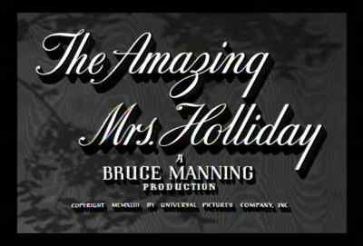 MY LOVELY WIFE - The Amazing Mrs. Holliday