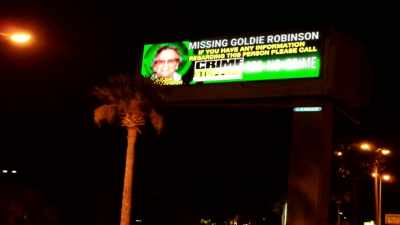 My mom was even
on a big billboard put up - Buried In The Backyard