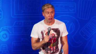 My mum's picking me up at 5:00." - Russell Howard: Recalibrate