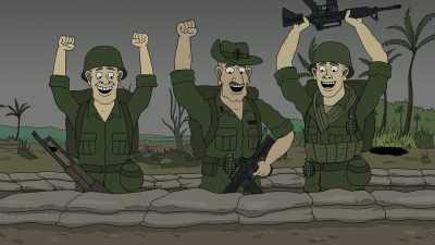 My platoon stood up to cheer, - Momma Named Me Sheriff