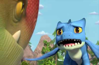 My power blast didn't even dent it.
There's nothing else I can do. - Dragons: Rescue Riders
