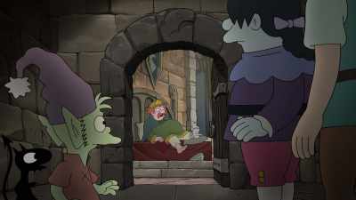 My slipper fell off. Can you get it? - Disenchantment