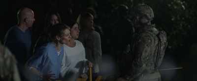 My son is inside.
Why won't you let us through? - Little Monsters