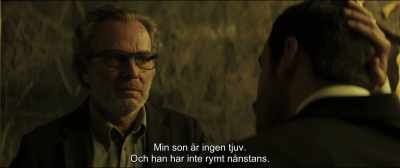 My son is no thief
and he's not on the run. - The Invisible Guest