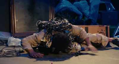 My spine, my ass,
surrounded by cords! - First Time Female Director