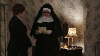  'My study, 10:30 PM. Think
 Marilyn Munroe. C, kiss.' - Sister Boniface Mysteries