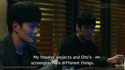 My theater projects and Oto's
screenplays are different things. - Drive My Car