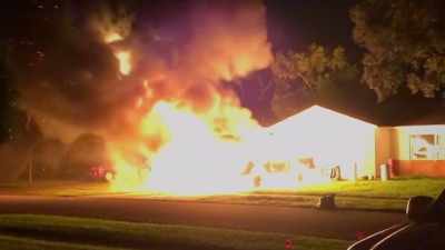 My wife's calling
the fire department, - Neighborhood Wars