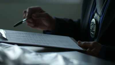 Myself 
and Detective Skulsky, - New York Homicide