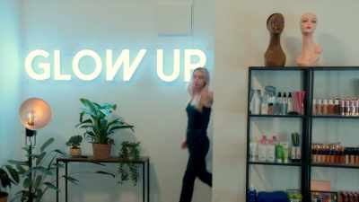 [mysterious electronic music playing] - Glow Up: Britain's Next Make-Up Star