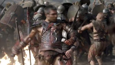 Naevia!
Aid Gannicus! - Spartacus