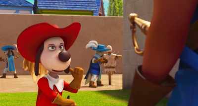 Name the time and place and I'll be there,
only let me go. - Dogtanian and the Three Muskehounds