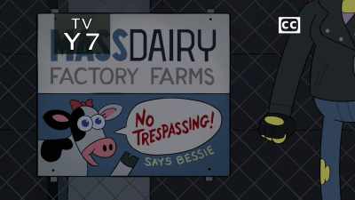 [Nancy]
"No Trespassing," huh? - Big City Greens