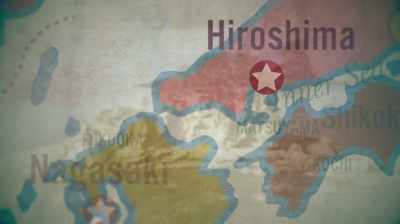 NARRATOR: 185 miles
to the southwest, - Hiroshima and Nagasaki: 75 Years Later