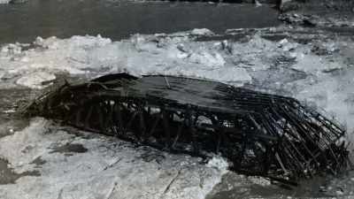 [narrator]  A storied bridge
 doomed by the elements. - Engineering Catastrophes