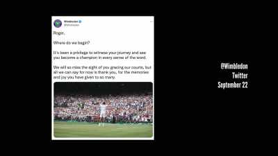 - [Narrator] After
his announcement, - Roger Federer: A Champions Journey