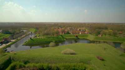 NARRATOR: After the war,
Bourtange eventually became a village, - Europe From Above