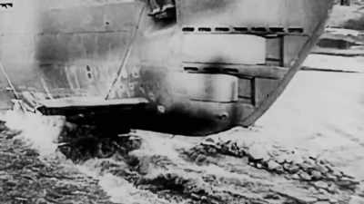 Narrator: Allied reconnaissance
planes watched german ships - Secret Nazi Ruins