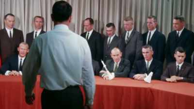 Narrator: Among the new
astronauts are three men - Apollo: The Forgotten Films