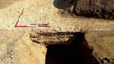 Narrator: And while digging,
andreas found an artifact - Secret Nazi Ruins