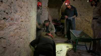NARRATOR: As they remove the rubble, - Lost Treasures of Rome
