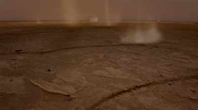 NARRATOR: As these dust devils
move across the landscape, - Mars: One Day on the Red Planet