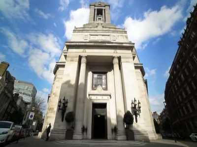 [narrator] At Freemasons' Hall
in Central London, - Inside the Freemasons