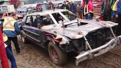 [narrator] At the Armstrong
Demolition Derby, - Rust Valley Restorers